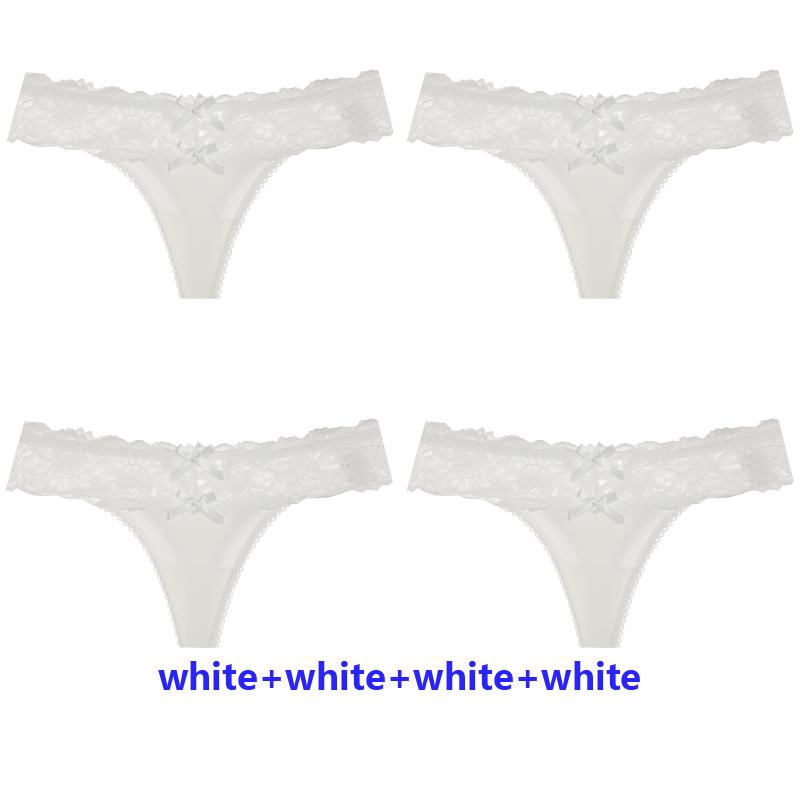 4Pcs/Lot Sexy Lace Panties Women Low-waist Briefs Female Hollow Out Underwear Intimates G String Ladies Lingerie Underpants