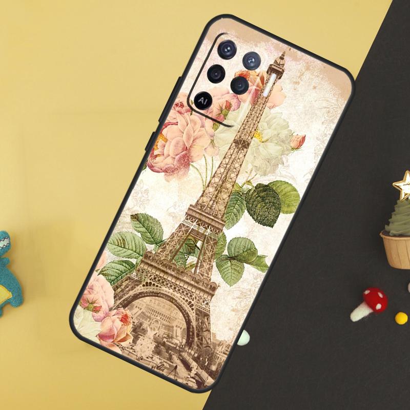 France Paris Eiffel Tower Case For Oppo A60 A80 A40 A15 A16 A17 A57 A94 A74 A54 A76 A96 A18 A38 A58 A78 A98 A5 A6 Pro
