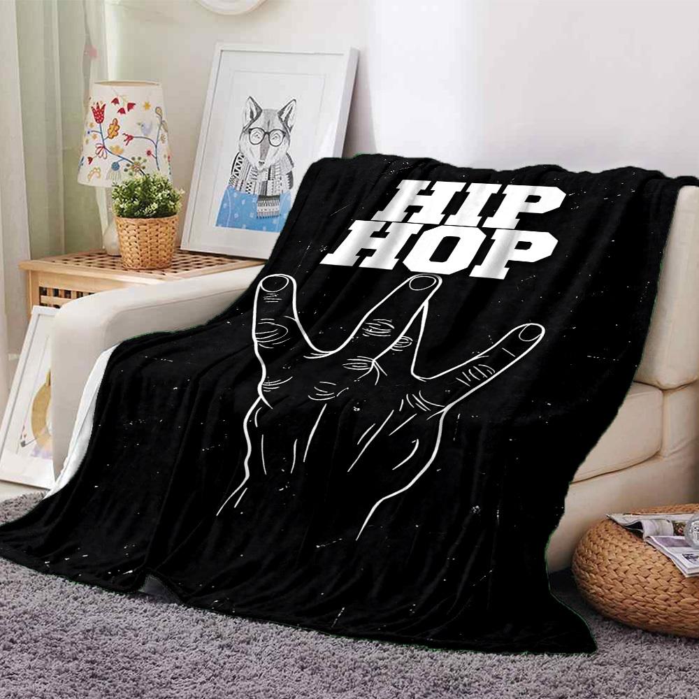 

1pc HIP HOP Soft Warm Throw for Home, Office, Trave, All-Season Cozy Bedding Gift, Office Cozy Accessory 1039 80cmx120cm(31inx47in)