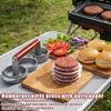 Non-Stick Coating Mini Burger Press 3 Patties Capacity Hamburger Patty Mold  Cooking