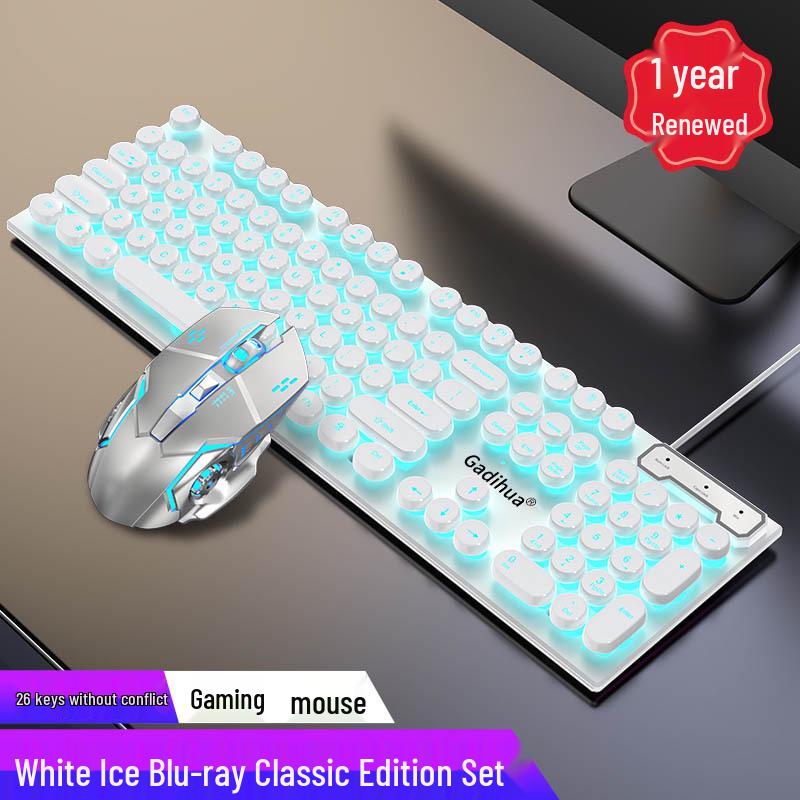 USB Wired Punk-Style Mechanical Gaming Keyboard