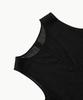 Amomento Sheer Padded Balloon Dress_Black