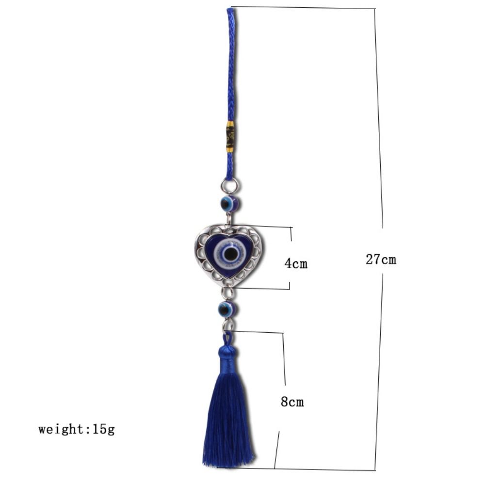 Craft Colorful Bead Demon Eye Pendant Car Hanger Decoration Blue Eye Key Chain Home Wall Hanger