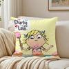 Süß Niedlich Britisch Anime CCharlie und Lola Anime Kissenbezug Kissenbezug Staubmilbenfrei Wohnzimmer Sofa Dekor Kissen Zimmer
