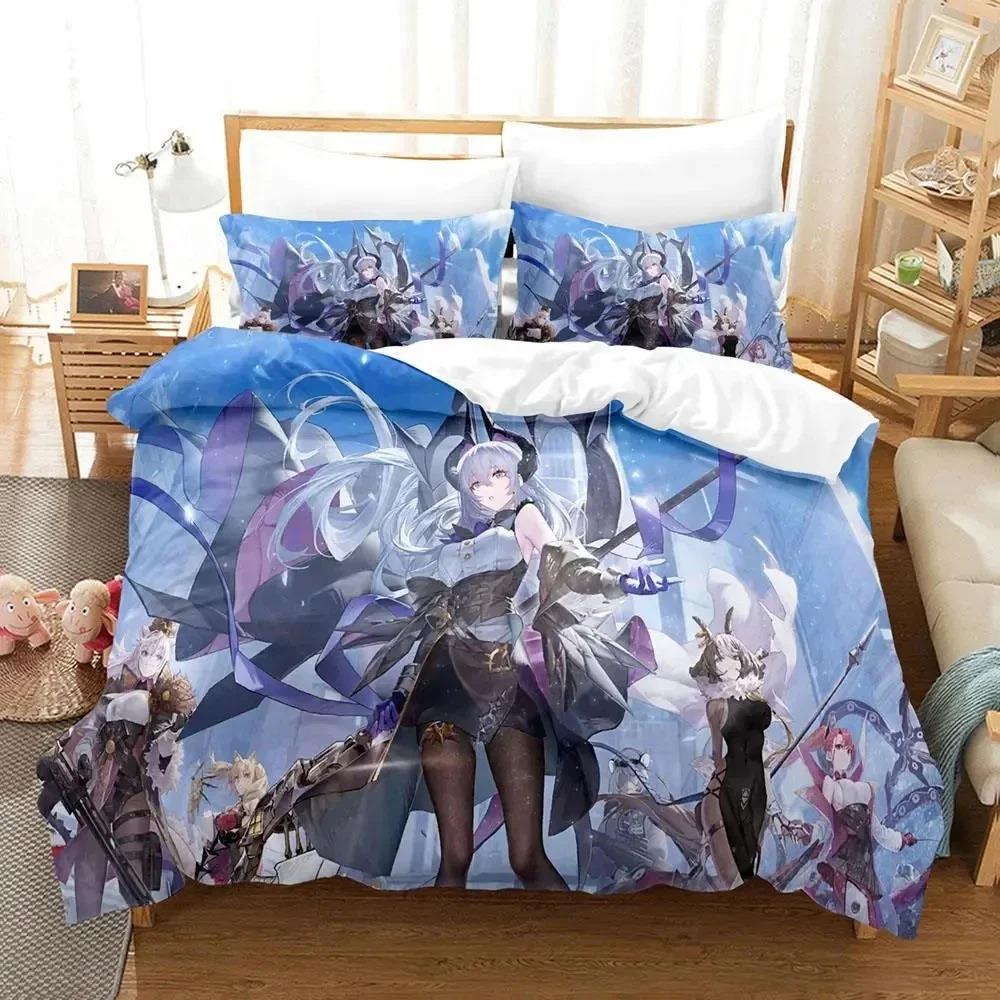 Comfortable Anime Print Duvet Cover Set With Duvet Cover And Pillowcases King Queen Twin Sizes For All Ages