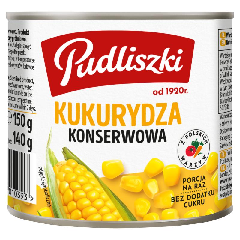 Pudliszki Canned Corn 150 G