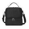 Borsa da picnic portatile a doppio strato Borsa da pranzo con isolamento termico per frigorifero Borse per alimenti Bento Contenitore da campeggio Dispositivo di raffreddamento per bevande