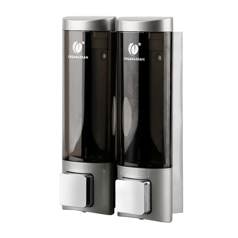 

Настенный дозатор мыла насос двойной для ванной комнаты шампунь лосьон жидкий дозатор мыла для рук