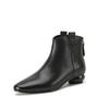 2025 new retro flat-bottomed Chelsea short boots women's boots low-heeled versatile spring and autumn single boots rear zipper and ankle boots