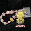 Golden Cartoon Cute Keychain Including Bracelet