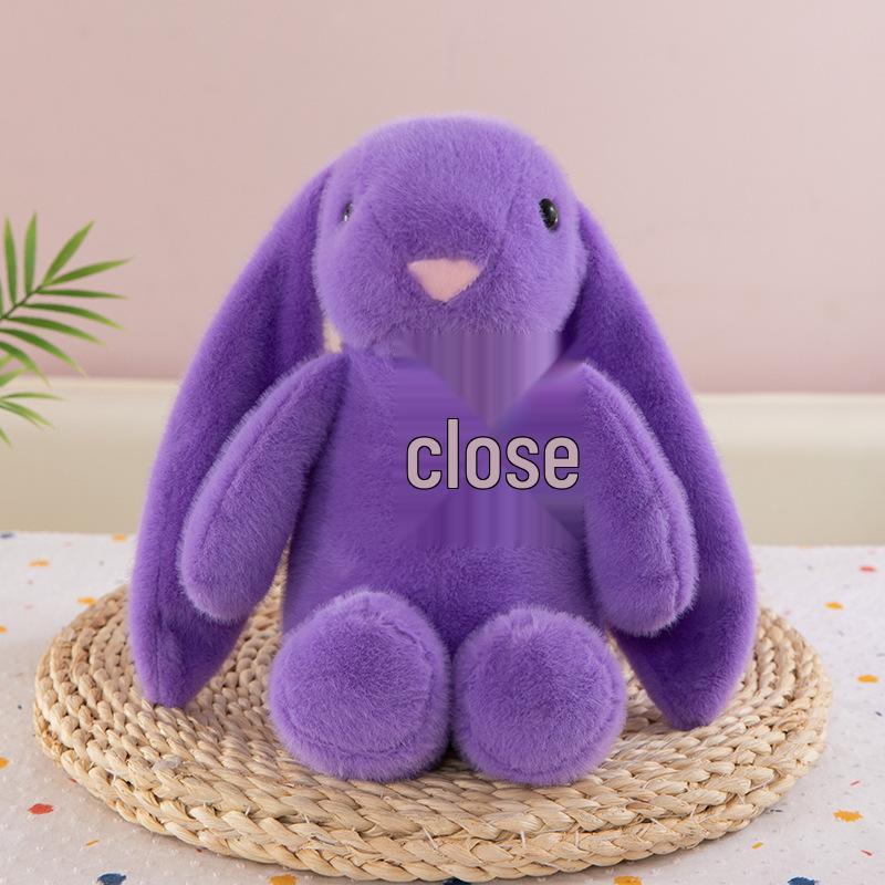 Adorable Long-Eared Rabbit Plush Toy with Bow - Children's Gift & Home Decoration
