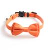 New Pet Dog Collar Solid Color Macaron Suede with Bow for Cats and Dogs  Dog Accessories for Small Dogs Dog Harness Dogs Leash