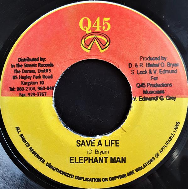 

7inch Record ELEPHANT MAN - Save A Life NONE Q45 2005 Jamaica Reggae, Ska & Dub Used