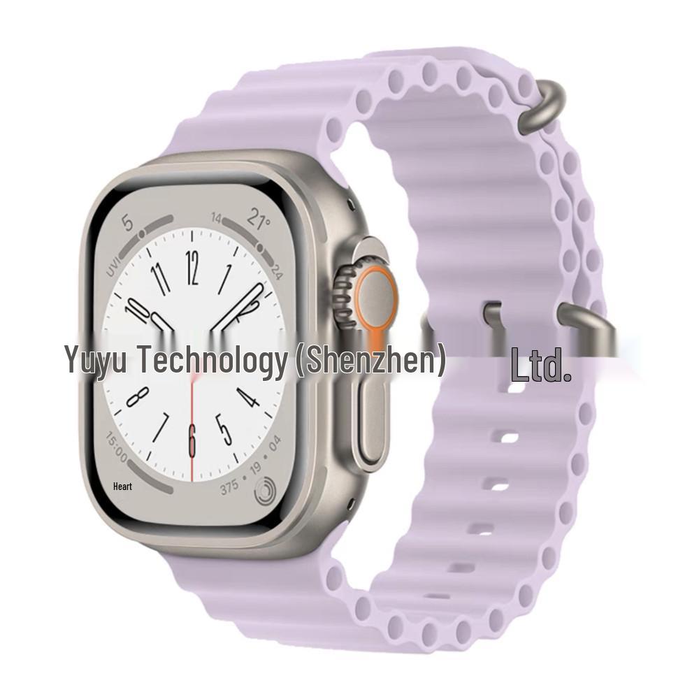 Apple Watch 11 Ultra Silikonarmband mit Doppelschnalle