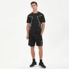 Plus Size Men's Quick-Drying Short-Sleeved Shorts Suit Sportswear Men's Leisure Sports Running Fitness T-Shirt Shorts Set Men