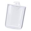Bathroom Containers Multifunction Transparent Cotton Swabs Storage Canister with Lid for Home White