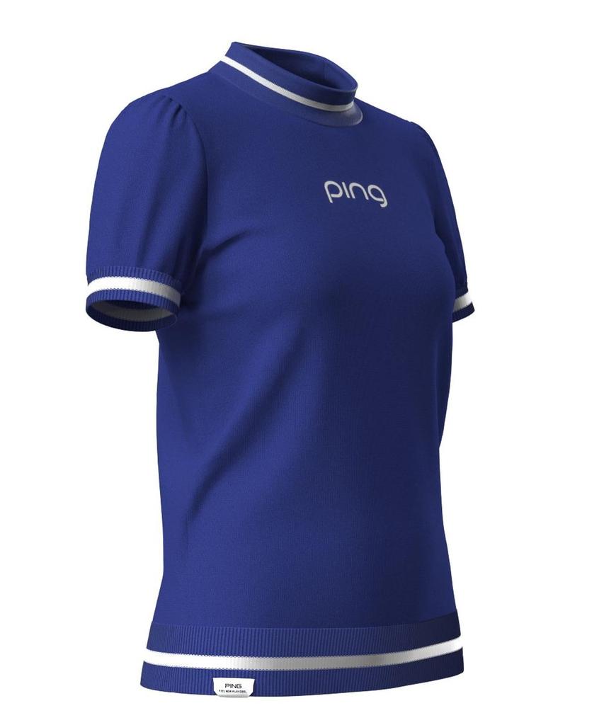 Ping Apparel Short Sleeve High Neck Sweater Quick UV Golf LL Women's (Moisture Wicking, Drying, Protection) / / 622-4272800 110_Blue