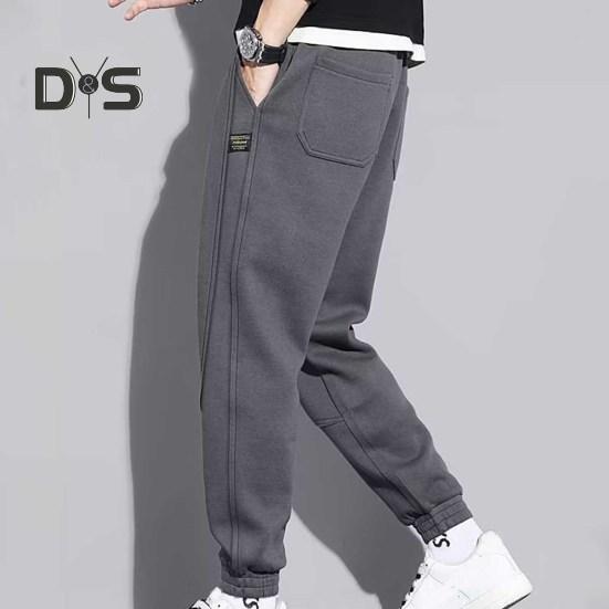 Loose Casual Pants Pockets Stylish Solid Color Running Sport Pants