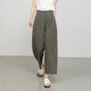 Pants Women's Summer Thin Nine-point Wide-leg Pants Women's Loose and Comfortable Non-ironing Anti-wrinkle Lazy Women's Casual Pants Small
