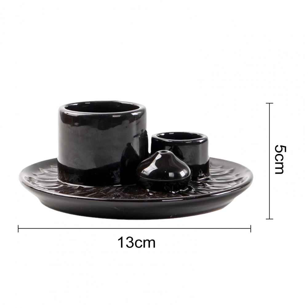 Eleganter Kerzenhalter Keramik-Kerzenhalter Moderner Keramik-Kerzenhalter Mehrzweck-Räucherstäbchenhalter für Meditation Yoga