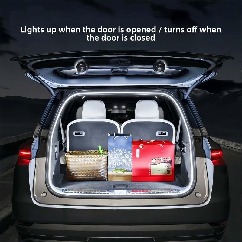 Universal Rear Trunk Light for All Car Models, Suv and Sedan Trunk Lighting, Ambient Light, Automatic Sensing Led Camping Light