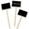 10PCS Blackboard Set DIY Christmas Floral Decoration Message Board Wooden Craft Home Decor Insert Card Writing Tool