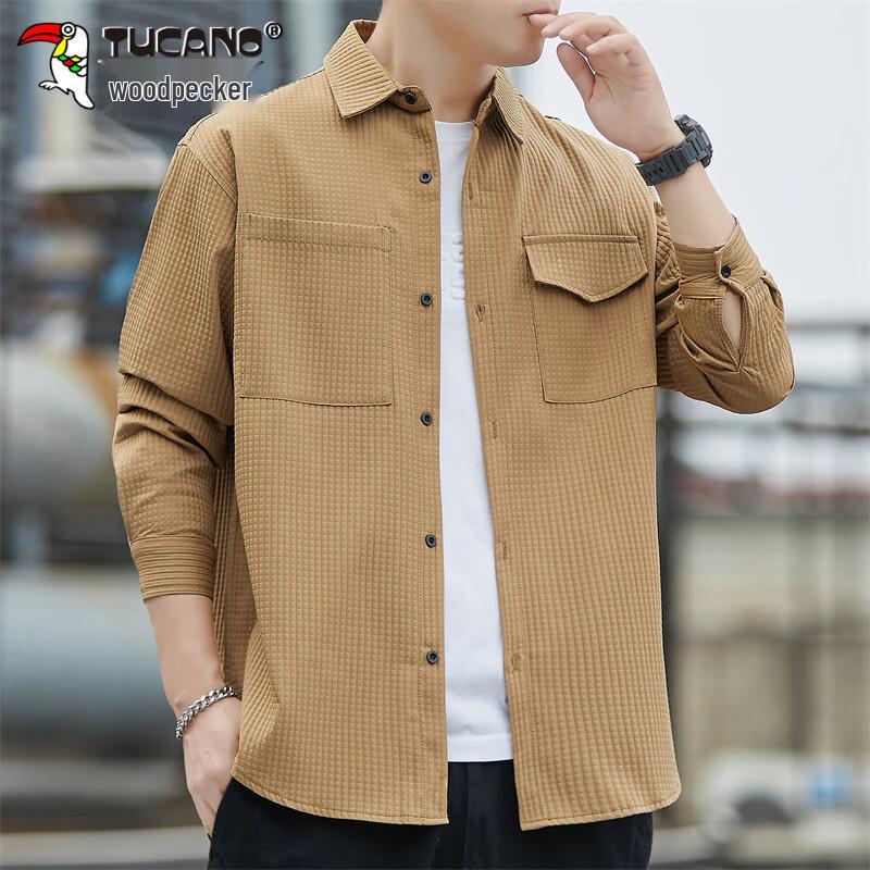 TUCANO Men s Long Sleeve Casual Lapel Shirt XL