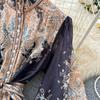 Elegant Vintage Palace Evening Dress Women Long Party Dress Spring France Print Sashes Tying Luxury Festival Clothing New Female