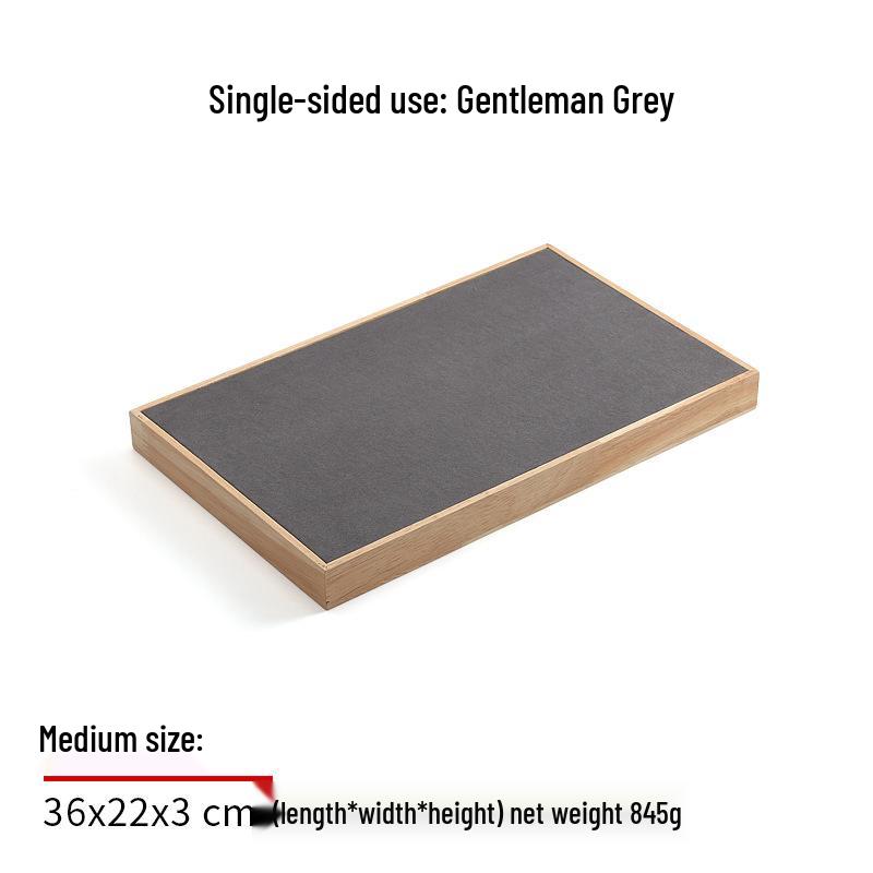 Solid Wood Jewelry Display Stand for Earrings, Rings, and Necklaces with Jade Tray