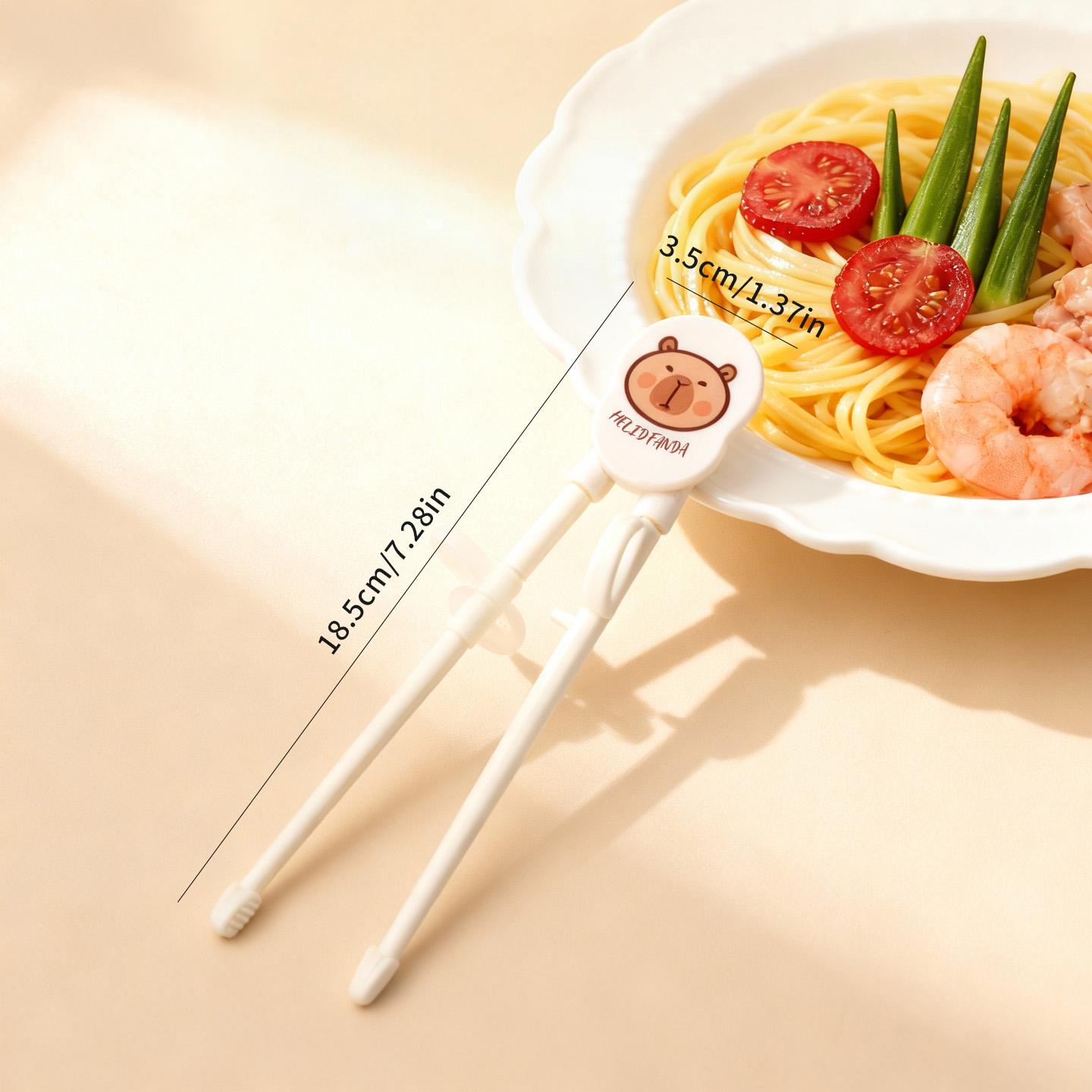 Портативные детские тренировочные палочки для еды Многоразовые мультяшные палочки для суши Нескользящие Детские обучающие палочки-помощники Столовые приборы