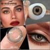 Eyeshare Colored Contact Lenses Blue Eye Makeup Contact Lenses Annual Comfort Green Colored Contact Lenses Gray Natural Colored Soft Lenses 1 Pair