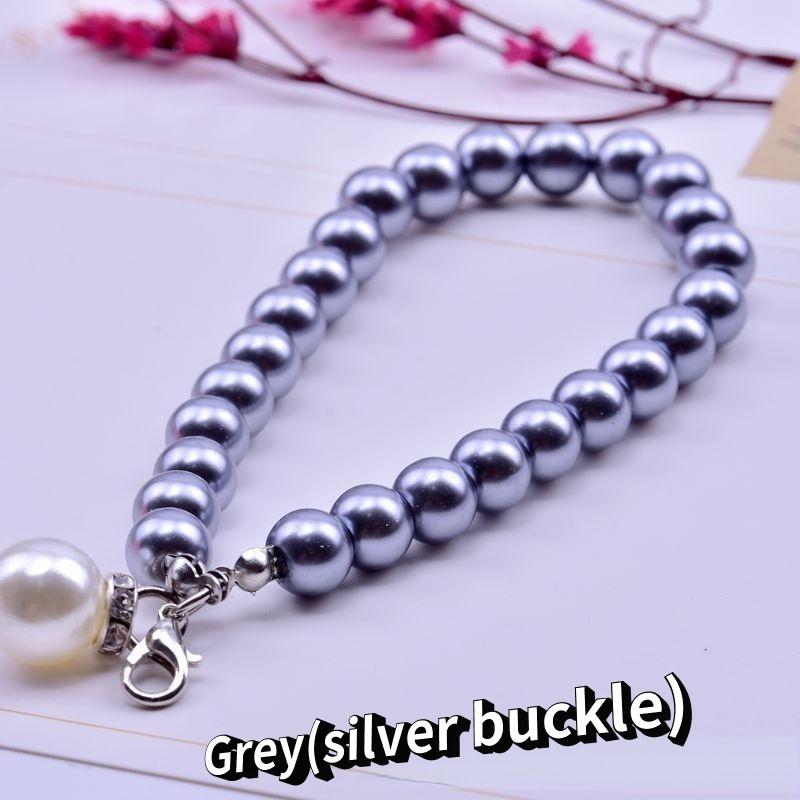 Короткая цепочка с имитацией жемчуга — фото 18