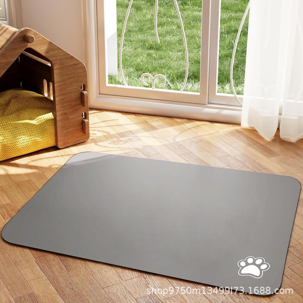 Minimalistyczna, szybkoschnąca mata do karmienia zwierząt domowych z ziemi okrzemkowej - Odporna na zachlapania, chłonna, plamoodporna.