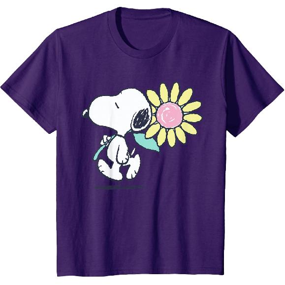 Peanuts Snoopy Rosa Gänseblümchen T-Shirt