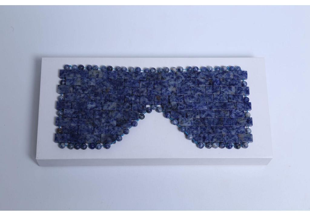 Natural Stone Pink Crystal Jade Eye Mask