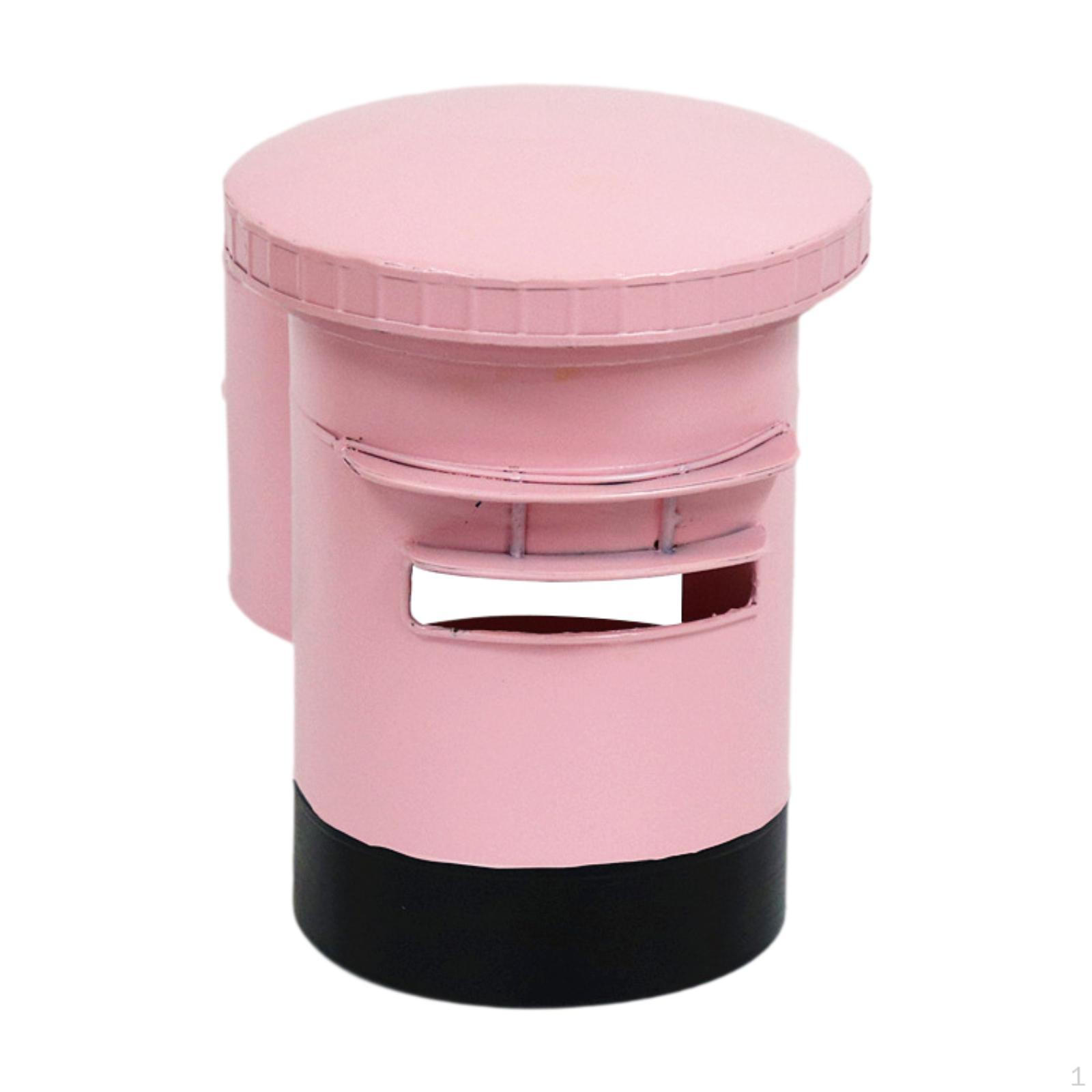 

Mailbox Piggy Bank, Decoration, Money Saving Jar, Ornament for Home Pink