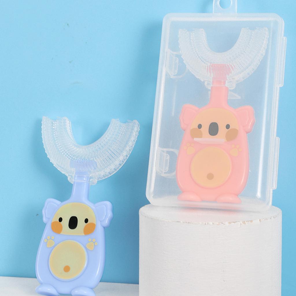 Manual Children's U-shaped Toothbrush Silicone Toothbrush Baby Mouth Oral Cleaning Manual Training
