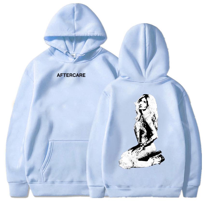 AFTERCARE Rhinestone Photo Hoodie Nessa Barrett Singer Printing Sweatshirts Women Clothing Long Sleeve Unisex Streetwear Hoodies