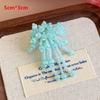 Diy Korean Beaded Flower Shoe Charms Clear Crystal Jelly Shoes Accessories Removable Clips For Sneakers Flats Sweet Decorations