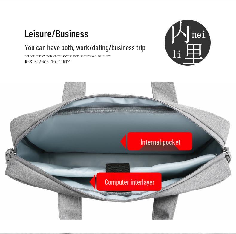 Multi-Size Laptop Bag: 15", 16", 17" - Large Capacity, Custom Logo, Handheld & Shoulder Style