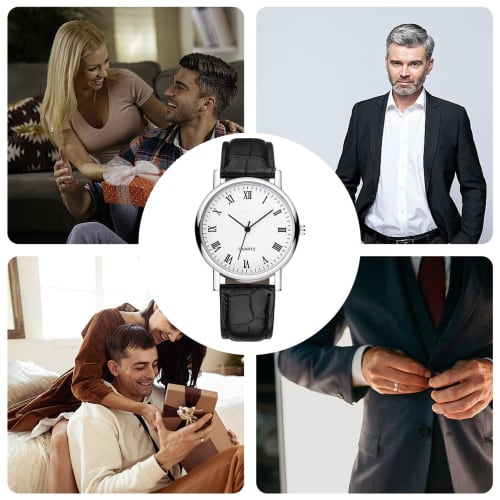 Classic men's watches, men's watches, men's casual watches, men's and women's classic watches, business casual fashion leather strap watches