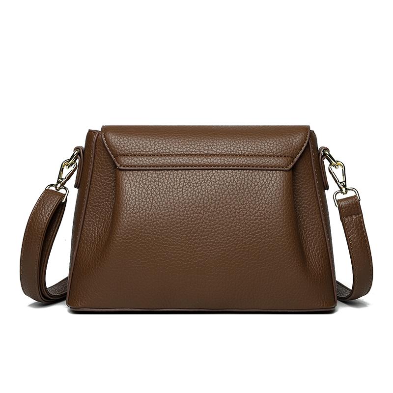 PU Muttertasche Schultertasche Umhängetasche Kleine quadratische Tasche Vintage Pendler Handtasche für Damen