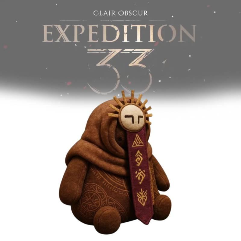 Brown Expedition33 Esquie Plush Toy Cute Cartoon Children Backpack Doll Gift