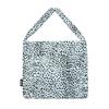 Flap ecobag leopard _black, white, blue