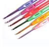 2.0-5.0mm 14cm Set of Colourful Aluminium Crochet Hooks Needles with Handle 6pcs