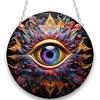 Decoration Decoration Double-Sided Stained Glass Hanging Home Acrylic Beautiful Eye Large