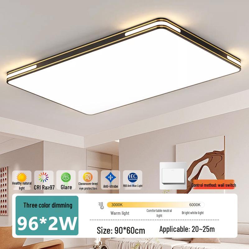 Modern LED Ceiling Light: Full Spectrum Living Room & Bedroom Illumination