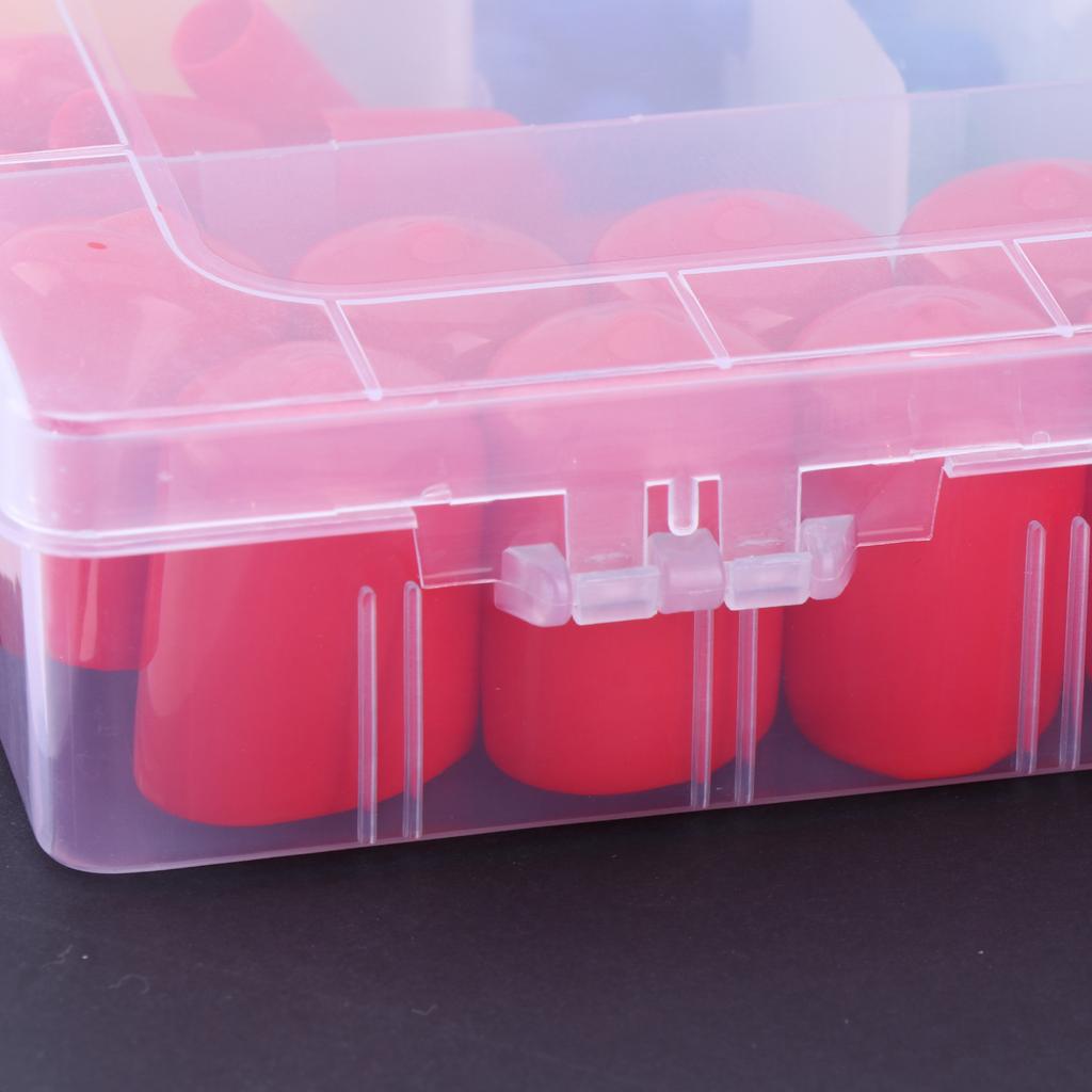 Upgraded Rubber End Caps with Storage Slip Resistant Bolt Protectors Rubber Bolt Caps Set for Screws & Round Tubes