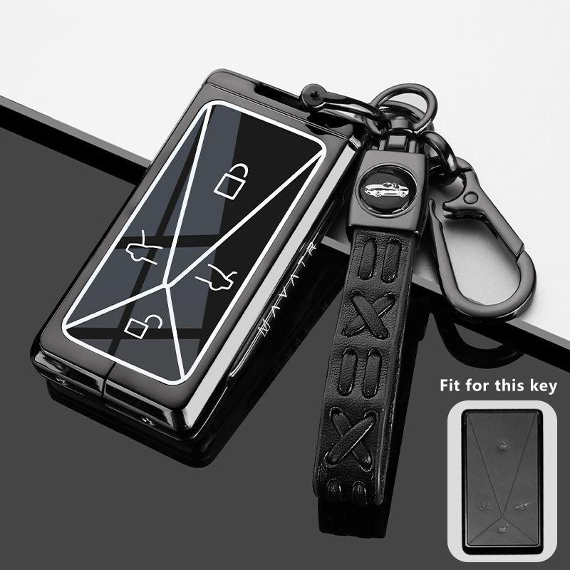 For Avatr 11 Avatar 12 Max Ultra   Accessories Zinc Alloy Car Key Case Fob Keychain Remote Cover Bag Shell Housing Ring