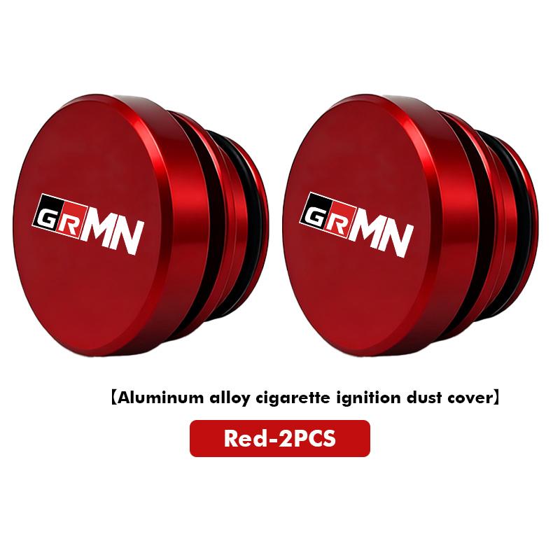Car Logo Cigarette Lighter Dustproof Cap Protective Cover Auto Accessories For Toyota GR MN Camry Prius Auris Crown Yaris